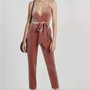 Express Velvet jumpsuit. Only worn once- perfect condition.